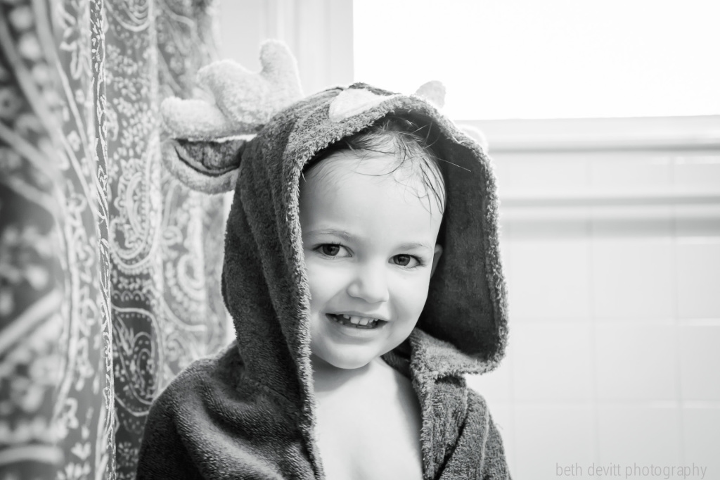 we may have taken our shower a little earlier today in order to take advantage of some extra play time.  