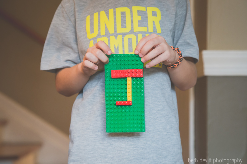 'look, mom, i made a 'j' for my name'.