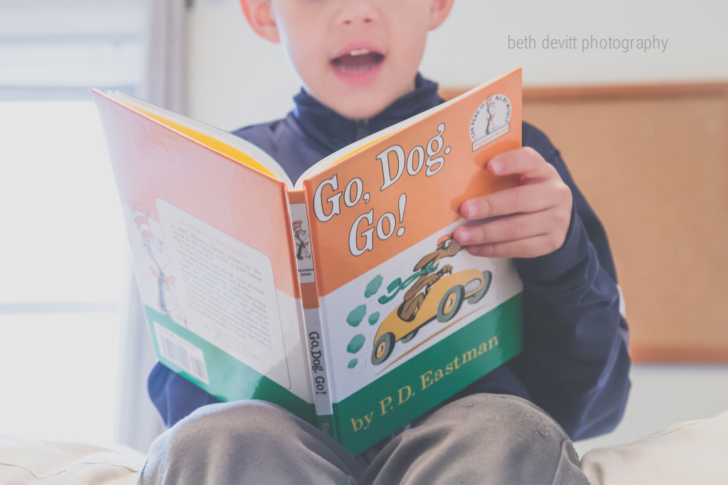 my little bookworm surprised me today.  he stormed in and read to me the first book that i read when i was little and just learning.  my heart is happy tonight.  
