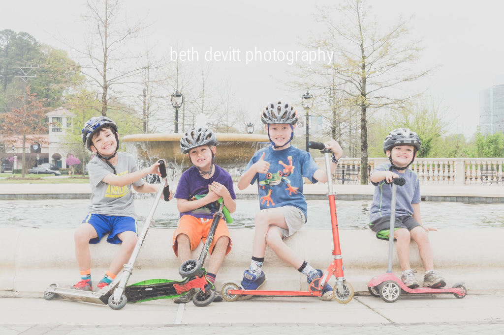 ride scooters with friends and there might be mud?  count us in.  