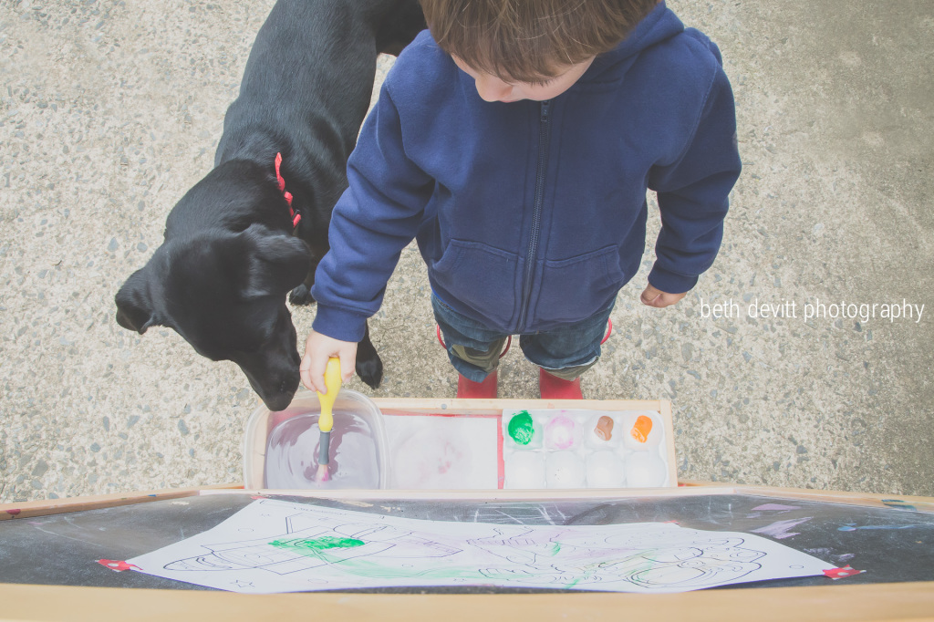 just a little springtime painting amongst friends.  