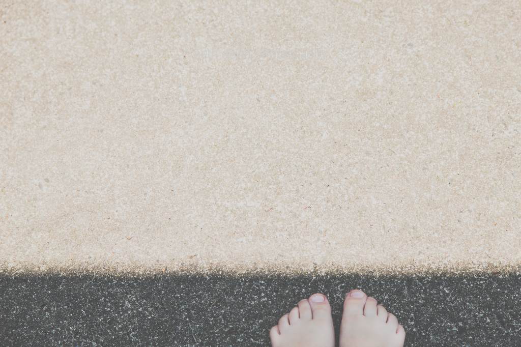 it was a hot one today, so we did our best to keep our toes in the shade.  