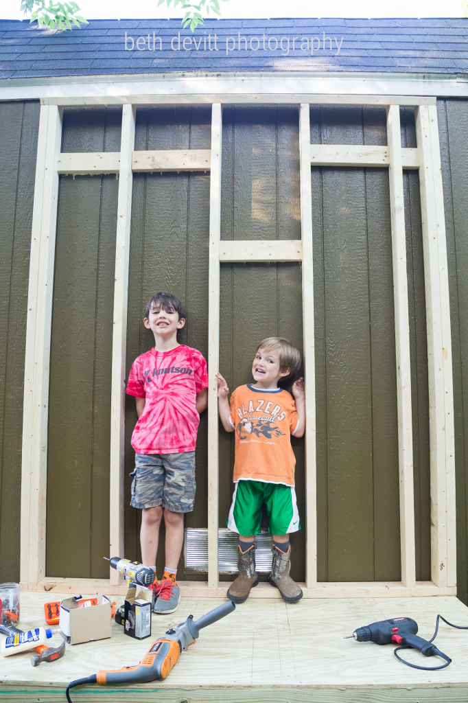 if tools are involved, so are these two {and they dressed themselves today - for the record}.  ;)