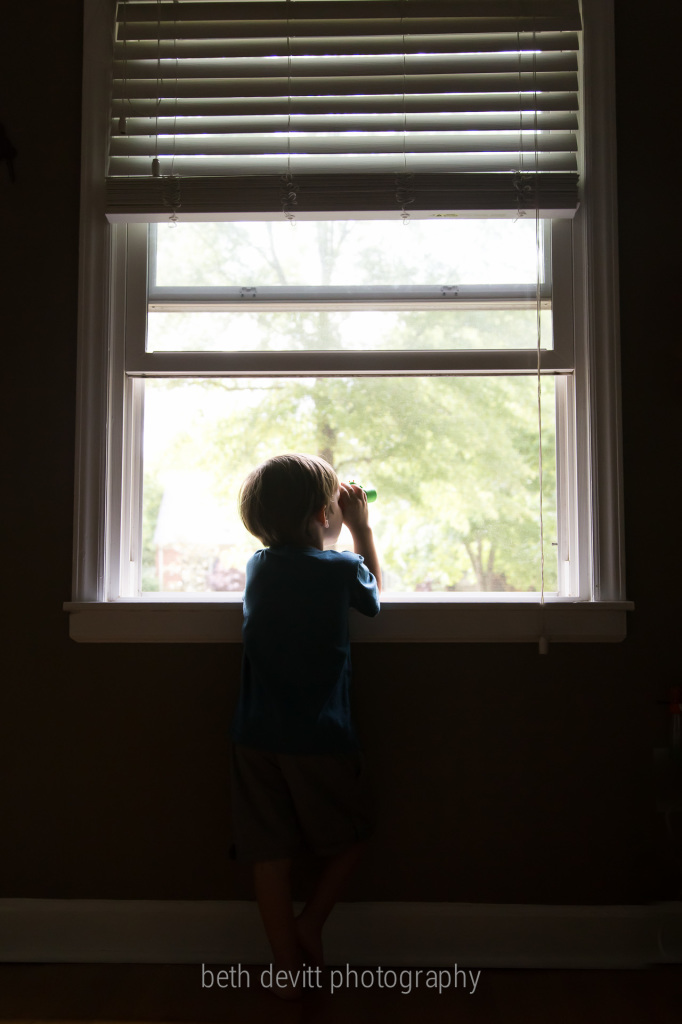 binoculars + rain storm = the perfect way to search for rainbows.  