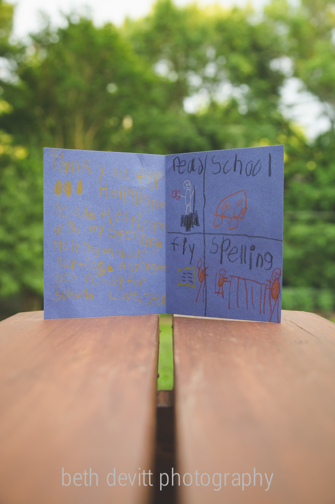 i found this in jack's book bag today, and the tears fell.  it is a thank you note for helping him learn to read, spell, get to school on time and help at his class parties this past year.  it is a sweet, sweet world.  