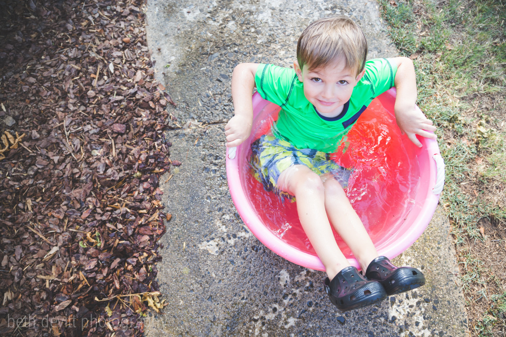 this one has summer wrapped right around his little finger.  