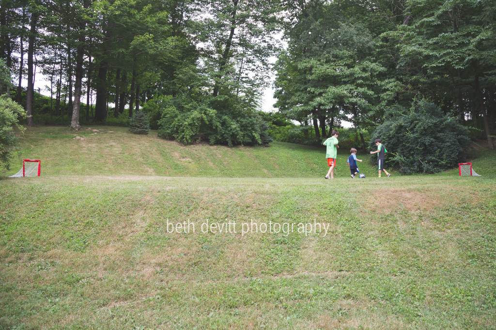 playing soccer with cousins at grandma and pap paps.  full hearts for days...