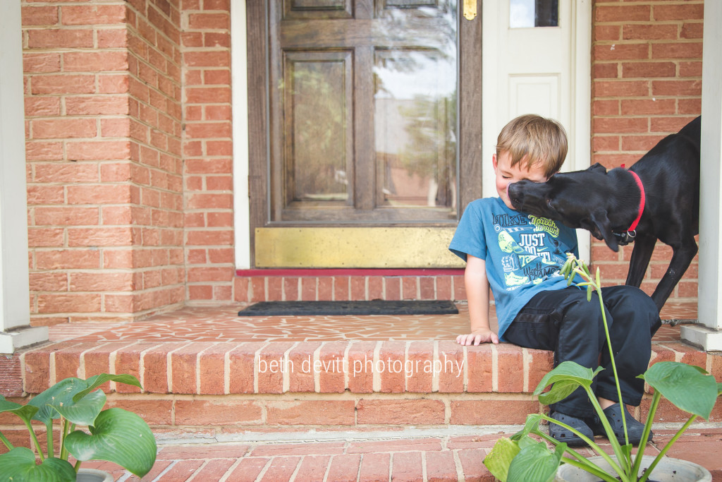 there is an endless supply of kisses for this little guy.  