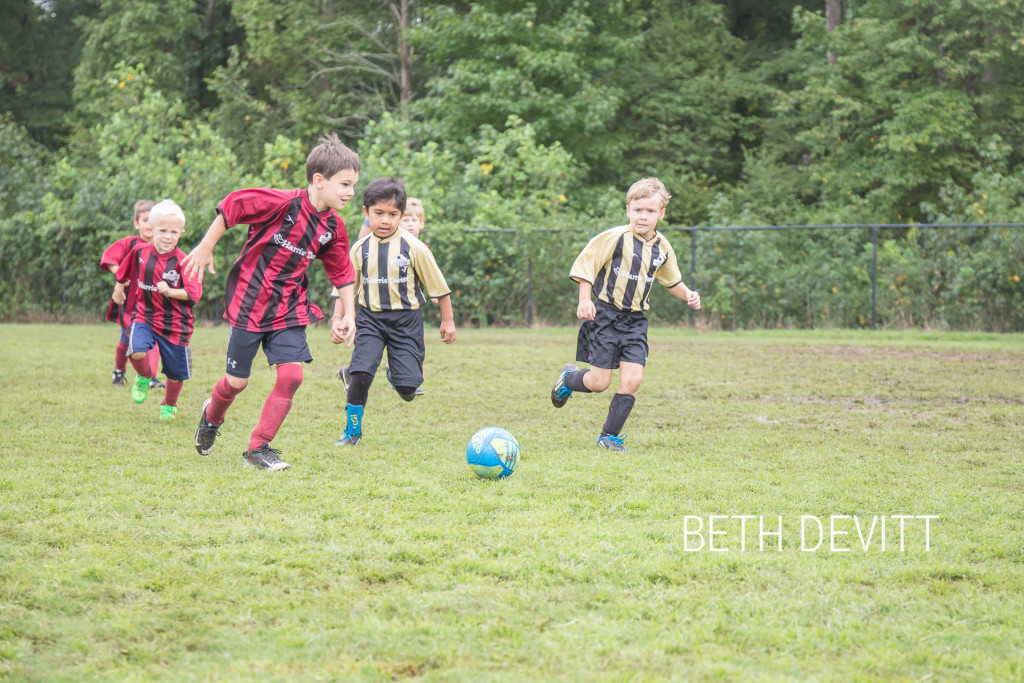 the first soccer game for my oldest is in the books!