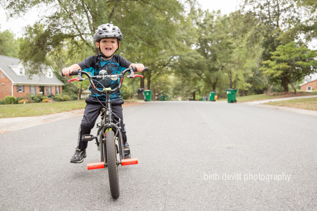 'mom, can i ride my bike in the street as soon as i get home from school?'.  every. single. day.