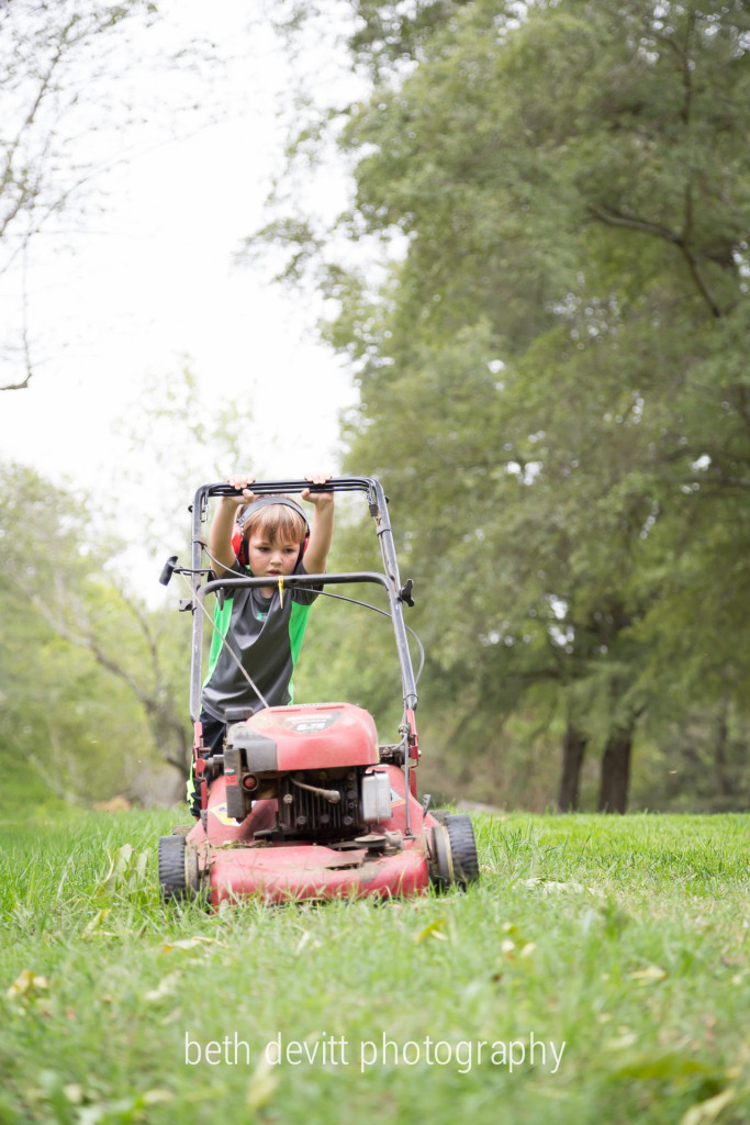 his heart grows sweeter every single day.  helping out is one of his favorite things.   