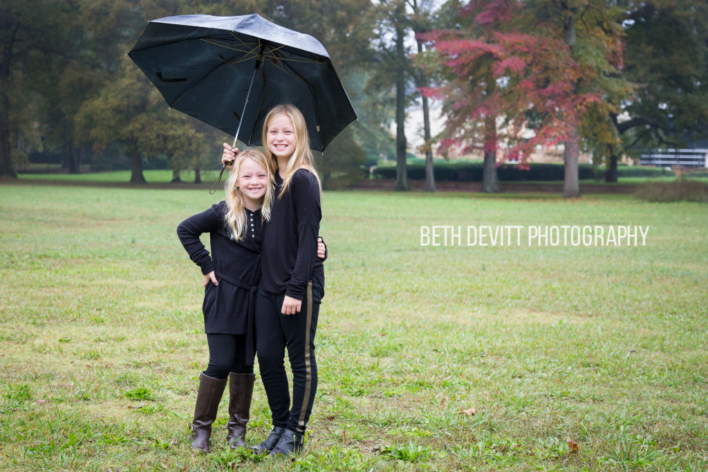 these sweet gals are our cousins, and they were troopers throughout our rainy day photo shoot!