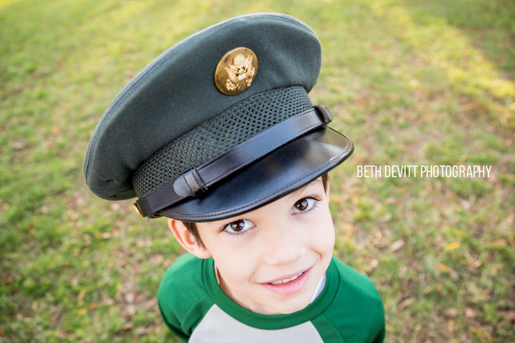 today we enjoyed our whole family being together, but we took time to discuss how that was possible.  having grandpa's hat from when he served helped to humble us even more.  