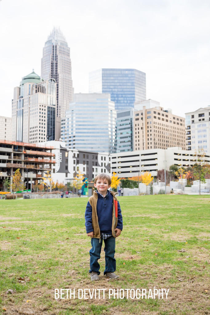 my sweet guy + the charlotte skyline = a happy heart.   